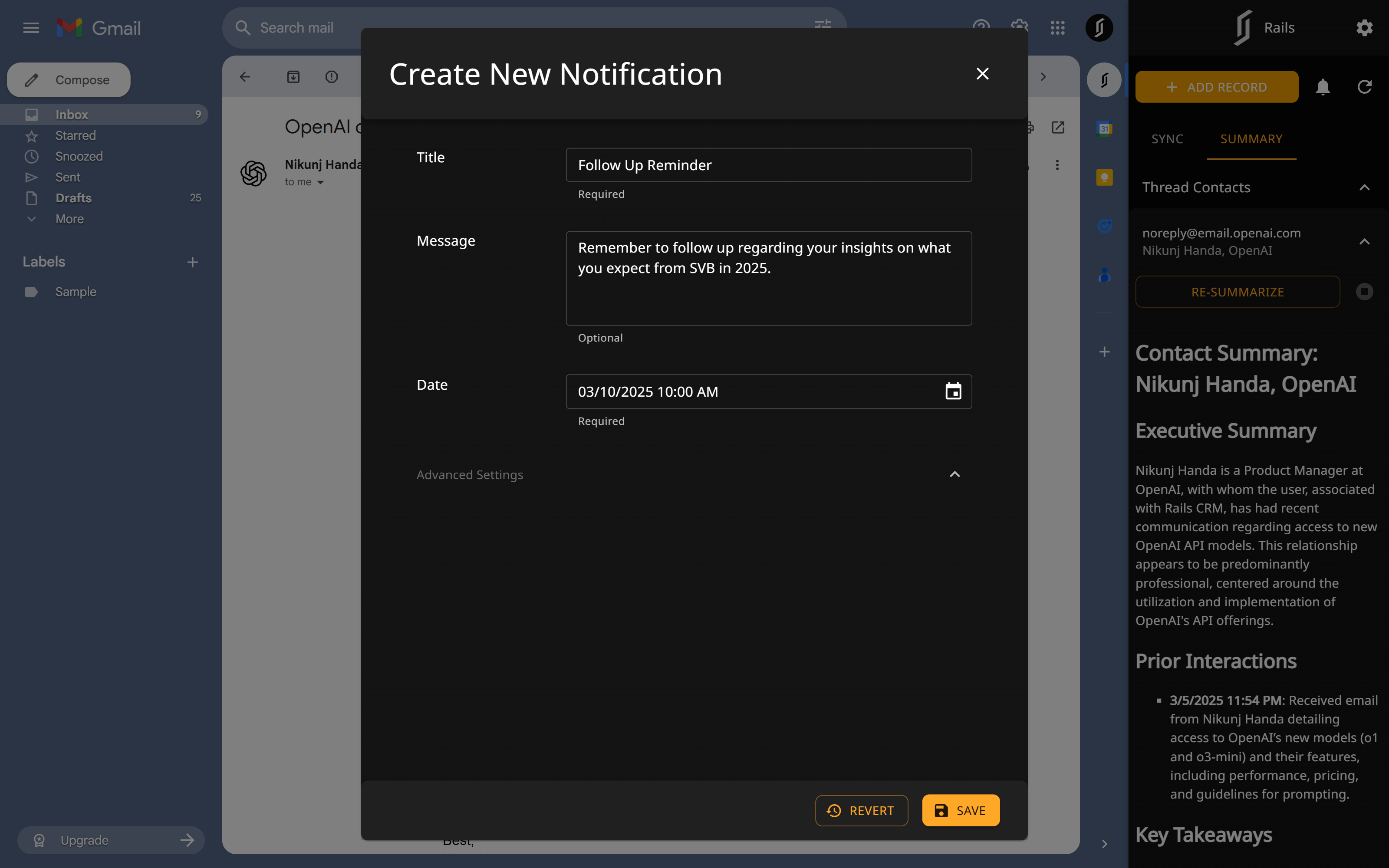 Notification screenshot